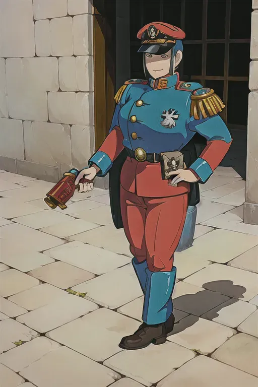 ghibli style, Warhammer 40k, guardsmen, Uniform, ((masterpiece)) <lora:dpmg_ghibli_style:0.92>