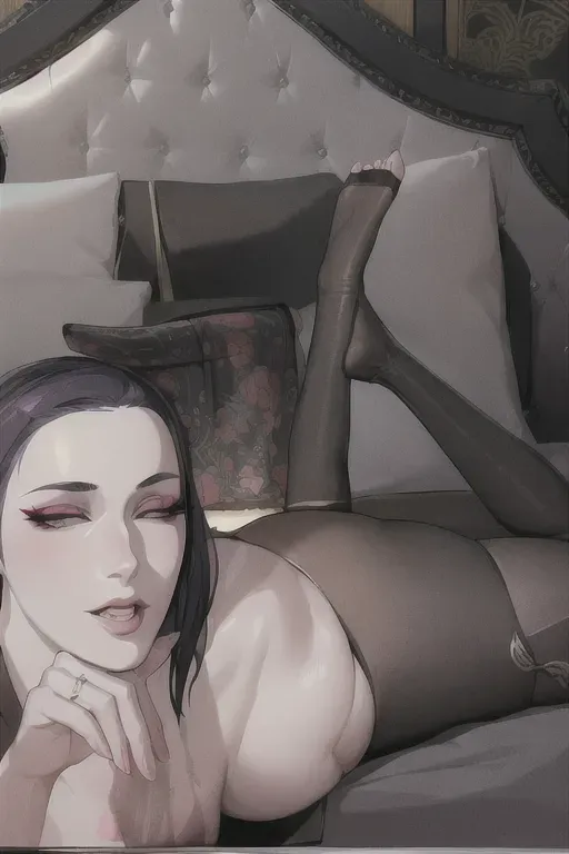 1girl, slender body type, full body , ninja, feudal japan::5, edo period, night::5, high res, small breasts::2, black stockings::5, green almond shaped eyes::2, thin parted lips::2, solo, ((masterpiece)),photo referenced::5, pale skin, purple eyeliner::5, tenchu::5, kunoichi::5, professional, ultra high res, kuugire, stealth, soft feminine facial features, button nose, dark kimono, 25 years old, seductive look, arrogant look, sinister look, moody lighting ,head tilt, detailed face and eyes, correct calf muscles::5 ,rose tattoo on thigh::5, correct feet anatomy::5 correct hand anatomy::5, short hair::5, black socks::5