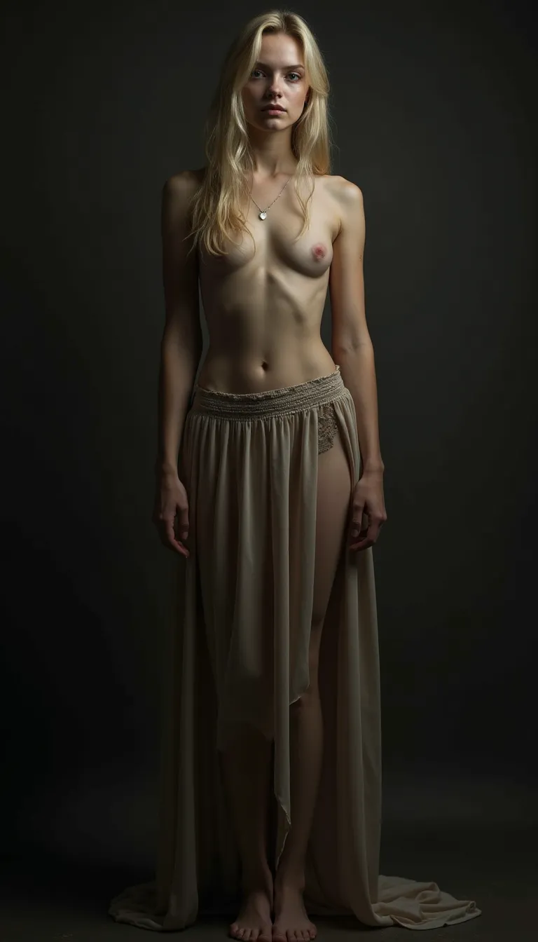 Youngest nude blonde Girl in a DARK funeral