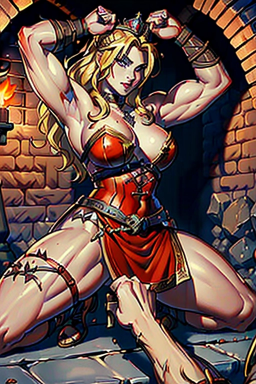 Two people, a twisted realism fantasy setting, a sexy story book princess and a dashing Nordic warrior having graphic sex, a beautiful and cute damsel princess, blonde, thicc curvy, sexualy aroused, captive, in a dungeon, tattered pink princess dress, waiting eagerly for a strong dashing warrior barbarian in the fireground to fuck her, a muscular warrior man, red hair and beard, well endowed, viking armor, ((high definition)), ((4k quality)), ((excellent lighting)), ((great shading)), ((pristine detail)), ((really clear picture)), ((beautiful vibrant colors)), ((accurate at lower prompt guidence)), ((ultra realistic)), (((five fingers per hand))), (((two arms per person))), (((two legs per person))), (((two hands per person))), (((two feet per person))), ((((100 percent according to prompt))))