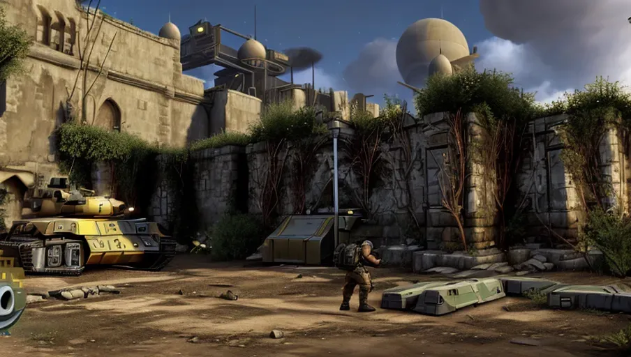 A first person shooter game in the style of Duke Nukem 3D, shooting aliens and demons, old graphics from the 1980s Commodore64 and Amiga computers:999999.9999, crypts, graveyards, temples, courtyards, castles, monsters, demons, aliens, undead, soldiers, action-packed, warfare, castlecore, military ouposts, military checkpoints, barricades, tunnels, <lora:dpmg_add_detail:fantasycore:555>, magic, spellcast, spellcasting, futurecore, futuristiccore, intricacy complexity:999999.9, detail complexity:999999.9, soldiers wearing power armor, soldiers wearing exoskeleton, 16K image resolution,