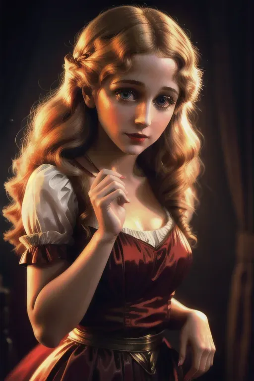 a digital color photo of,
mary pickford,five slender fingers,long hair,gorgeous face,beautiful lips,curved eyebrows,smooth skin,erotic,ultra realistic,professional,surreal,cinematic lighting,editorial