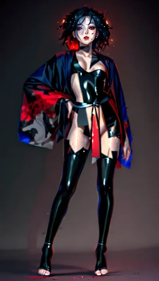 1girl, half body , detailed face, beautiful::5, gorgeous::5, attractive::5, pretty::5, stunning::5, sexy::5, flawless::5, shapely::5, sensual, dirty::5, fatal, lethal, deadly, hurt::5, bruised::5, feudal japan::5, japanese , seductive, surprised, startled, stunned, attacked, ambushed, assaulted, frightened, terrified, alarmed, scared, spooked, panicked, fearful, terrorised, moody lighting::5, night::5, short hair, dark hair, black hair, parted hair, almond shaped eyes, thin lips, solo , masterpiece, ultra high res, professional, photo referenced::5, soft feminine facial features, 27 years old, slender, slim, lean, lithe, pale skin, stockings, thin stockings, black stockings::5, kimono, dark blue kimono, saliva, saliva dripping, summer, thin clothing, sweat, sweaty skin, shiny skin, purple eyeliner, small breasts::5, head twisted, head turned, bra, blood::5, bleeding::5, pain::5, crimson, feet, foot, dorsal, barefoot, bare feet, toes, toe, head tilt, mouth open, mouth agape, parted lips, bending, bent, 1 character, upper body leaning, upper body forward, upper body bent, arms by the side, turning, head turned,