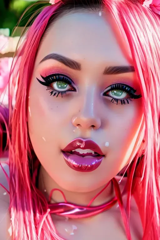 <lora:dpmg_ahegao:0.9>, (closeup),full body, eyelashes, woman,ahegao,((bukkake,facial,cum)), parted lips,(shiny skin:1.1),blush,(outdoors), photo referenced,best quality, ultra high res, (photorealistic:1.4), (detailed face and eyes),realcumAI, Style-Moana