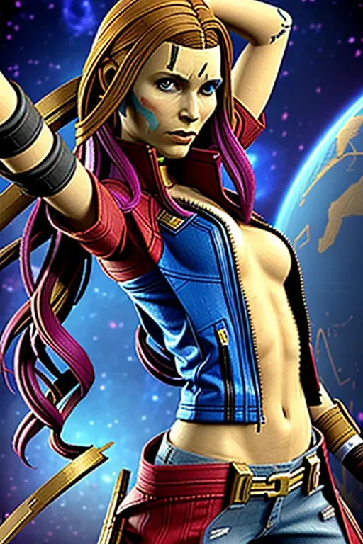 The character Nicolette gold from the guardians of the Galaxy video game
