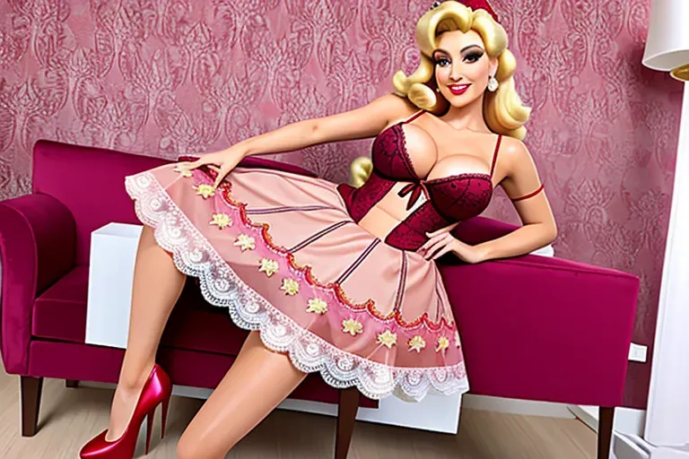 princess peach from mario, lingerie, skirt lift