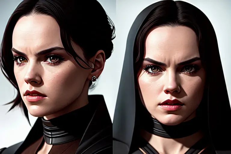 Dopamine Girl - Daisy Ridley, sith, evil, angry, full body shot ...