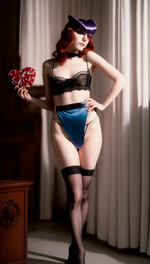 super-gay kristen stewart sexy magazine centerfold boudoir photoshoot, forbidden fruit secret school slut sexy alice in wonderland cosplay scene (upskirt pantsu ( panties say eat me (eat me valentines conversational heart candy print panties)) ), young adult amateur stripper, lezzie femme queer-coded, pretty androgynous face, sly cunning smirk expression pouty proud pleased satisfaction - she knows her seductive power and how to use it - neo noir femme fatale, gingham kerchief blue satin bodice tight black miniskirt mesh knee socks <lora:dpmg_black_see_through:.1> lesbian binder vest cami, kristen stewart maya hawke meg tilly clara bow lips judy garland liza minelli haley mills annette funicello shirley temple annette otoole mia farrow sissy spacek noomi rapace stoya chloe des lysses sasha grey nathalie boet milla jovovich, manic pixie dreamgirl - (pink goth:.2) (shabby chic pre-distressed:.7) (tradwife cottagecore <lora:red_tint_cheeks:1>:.7) (gosurori <lora:red_lines_face:1>:.4) endless desire, lez loves cock curious, ultra-photorealistic instachrome vibrant technicolor kodachrome color faded with time, cinema verite capitalist realism liminal hypercapitalist hyperrealism, polished professional medium-wide shot - full body off-centre framing, shallow focus - narrow depth of field, vintage 1980s danish porn, ultra-photorealistic <lora:dpmg_add_detail:.1>