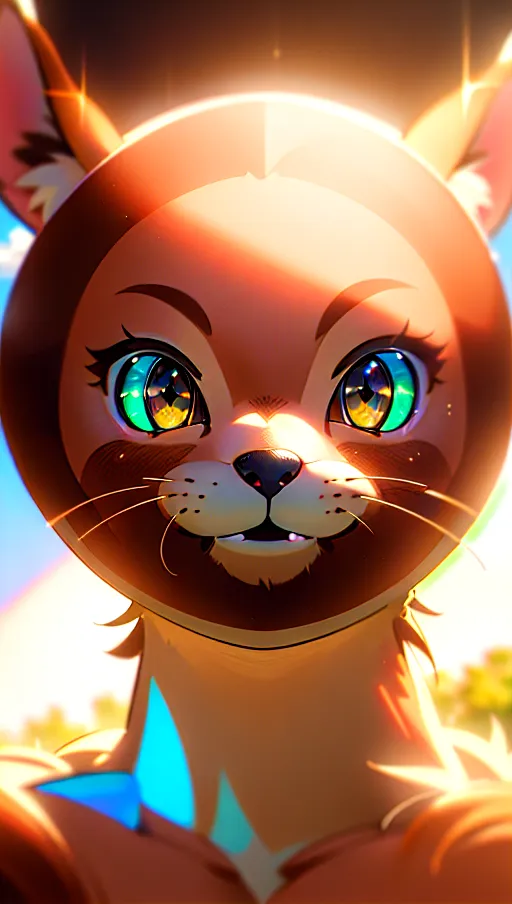 nude, 30-years old, beautiful hare woman (with a human face) naked in a meadow at sunset, ((she looks happy and delighted)), (smile:1.1), (((furry breast:1.4))), (((furry brown skin:1.4))), (((beautiful ((human)) face))), (freckles:1.2), (close-up:1.1), beautiful big round eyes, highly detailed, (cinematic lighting), ((fisheye lens)), cinematic composition, soft atmosphere, (wonderful clouds colored by the setting sun), ((flying bugs)), UHD, HDR, vivid colours, bokeh, (highest quality:1.8), highest resolution, (photorealist:1.72), (photorealism:1.72), (masterpiece:1.18), --s 250 --v 5.2
