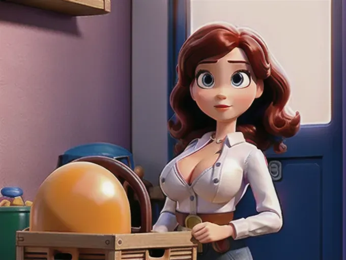 Adult Jessie, Toy Story, as a sex doll, naked, medium breast... - AI Art by  Tony P | Dopamine Girl