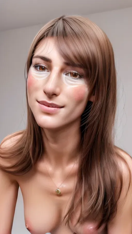 (((a highly realistic detailed 8k photo of))),this girl, Charline Clerc from Oyonnax in France, (((extremely detailed same face visible))),((highly realistic)),((8 k resolution)), <lora:dpmg_add_detail:1>, same nose, undress, naked, perfect body, 8k, professional, same light brown hair, breast visible, same smile, open legs, big cock in asshole,