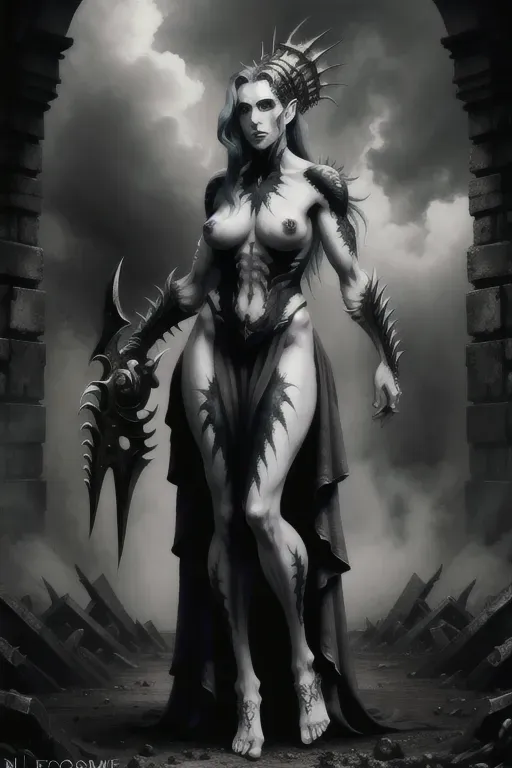 Fleshgod apocalypse, women, naked, full Body