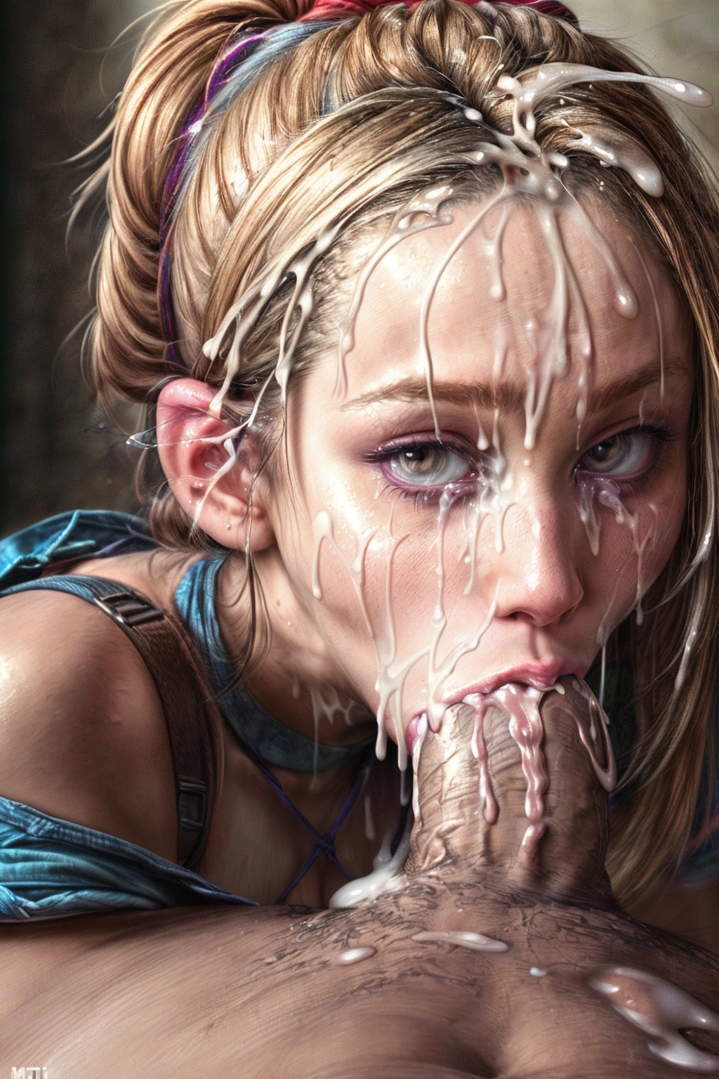(RAW photo:1.2), (photorealistic:1.4),(masterpiece:1.4),(best quality:1.4),ultra high res,((detailed facial features)),HDR,a 64k resolution photo shot of, Female Ghostbuster, (cum_in_mouth:1.4), <lora:O7vzyoKLxaR_Blowjob_pov_01:0.7>, (dpmg_face_cum_v1), erotic, smooth, unreal engine, sharp focus, surreal, pixiv dpmg face_cum_V1, grasping large cock, highly detailed, detailed facial features, detailed hair, detailed body, detailed arms, textured skin, sucking a mans penis, blowjob, oral, <lora:dpmg_add_detail:2>