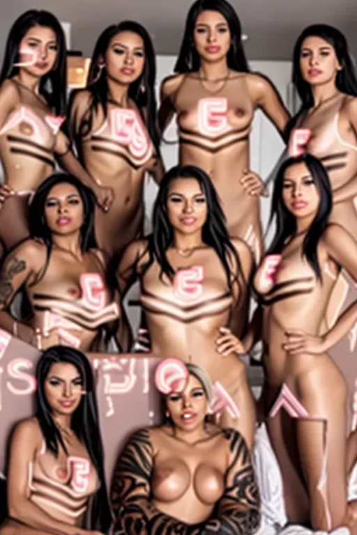 fully nude, naked, pierced nipples, smooth skin, perfect breasts