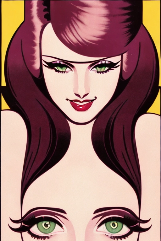 ((((Erotic art Art Deco full color lithograph illustration)))), extreme closeup pov lower lip, gorgeous young nude redhead woman, completely naked, beautiful face, (sexually aroused smile), ((alluring smile)), (((seductive expression))),((((flirting)))), beautiful eyes, ((((looking at me)))),(((looking into my eyes))),((looking at viewer)),