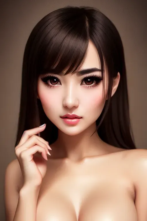 a illustration of,cute girl,naked,standing,indoor,small breasts,five slender fingers,beautiful face,pouty lips,detailed large eyes,curved eyebrows,curved eyelid,textured skin,romantic,wearing golden ring,cgsociety,bokeh,sharp focus,professional,surreal, penis in vagina