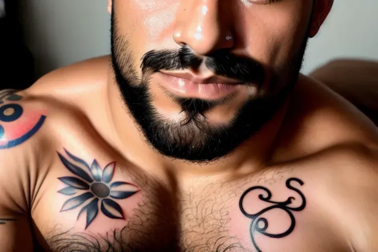 masterpiece realistic, best high quality, blowjob, suck, fully nude Maluma (very highly detailed face, high-resolution accurate eyes, very realistic face, accurate highly detailed textured skin (pores), accurate tattoos) on his knees masturbating while sucking dick (mans penis in his mouth), swallowing a big load (cum on face, eyes, cum dripping off chin, cum dripping off nose) perfect light