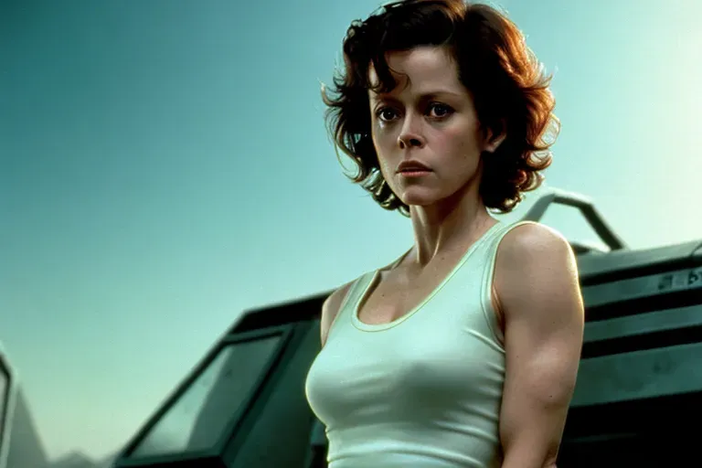 ((Sigourney Weaver in Alien)) <lora:dpmg_imminent_fuck:1>