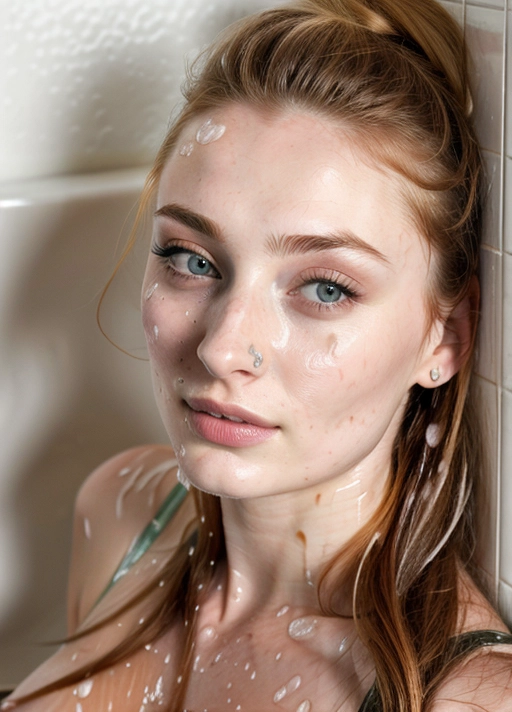 (Sophie Turner:1),
(accurate face, photorealistic face,perfect face,detailed face:1.26),
(in public toilet, sitting next to the wall:1.1),(after sex, used, tired, degraded:1.3),
dpmg_face_cum_v1, (covered in cum, cum on face, facial, bukkake,cum on hair:1.38),
(wearing ruined shirt, wearing ruined panties:1.1),
deviantart,
uncensored,