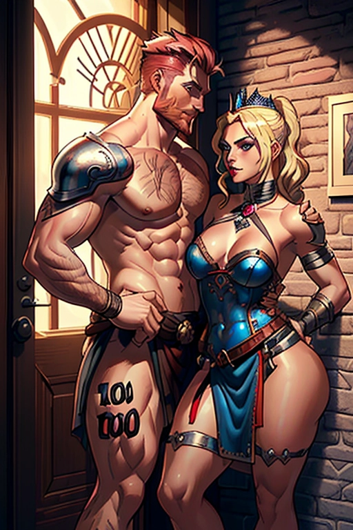 Two people, a twisted realism fantasy setting, a sexy story book princess and a dashing Nordic warrior having graphic sex, a beautiful and cute damsel princess, blonde, thicc curvy, sexualy aroused, captive, in a dungeon, tattered pink princess dress, waiting eagerly for a strong dashing warrior barbarian in the fireground to fuck her, a muscular warrior man, red hair and beard, well endowed, viking armor, ((high definition)), ((4k quality)), ((excellent lighting)), ((great shading)), ((pristine detail)), ((really clear picture)), ((beautiful vibrant colors)), ((accurate at lower prompt guidence)), ((ultra realistic)), (((five fingers per hand))), (((two arms per person))), (((two legs per person))), (((two hands per person))), (((two feet per person))), ((((100 percent according to prompt))))
