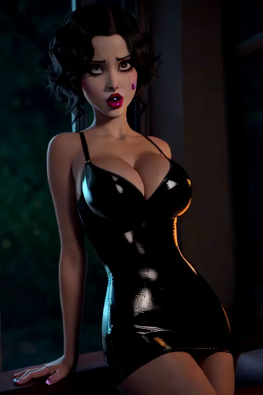 halloween, pixar style slut, (cum slut:1.3), nice breasts with nice nipples, (outfit), seductive face, realistic, 8k, dynamic pose, <lora:dpmg_fingering:1>, looking at you