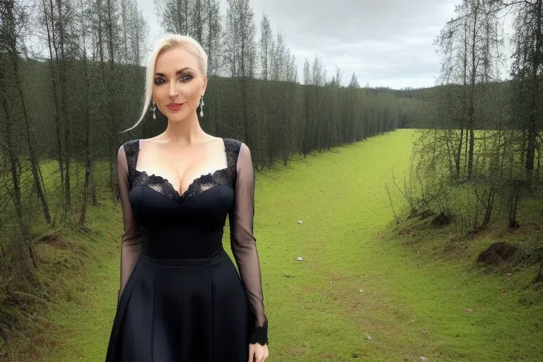 a photo of veronika rajek posing