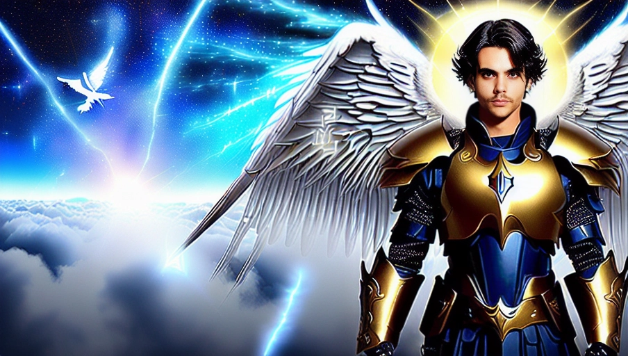 a 64k high detailed photo of body shot of Male
(((Covered with battle Gear)))
((Has battle Gear))
(Military)
Ultra Detailed
Best Quality
Most Detailed
((Angel
Wings))
Angelic
Lighting
Love
Hope
Magic casting
Crown
Smiling
King
happy
Glory
Warrior
Angels
Angelics
Positivity
Happiness
ecstasy
enraptured
sweaty
saving
God
Royalty
Morality
Goodness
True Good
Power
Force
Authority
Ethical
Saviour
orgasm face
Halo
short Hair
Always and Forever Sentimental
in heat
hot ultra
hot
best
best lighting
tantric
Neutral
Brilliant
Logical
Compassionate
Perfect
Perfection
Exciting
Integrity
Winged
Courage
Purity
Harmony
Beauty mark on upper lip
(((Male)))
Ethereal Lighting
Celestial Lighting
(((With battle gear)))
((In uniform))
(((God Technology)))
((God Magic))
((God Tech))
with items of power
((Shor Hair Cut))
Highly Detailed
Battle
Gods
Fighting
War
((((Cinematic))))
Clothed
Military
Uniform
(((God Weapons)))
(War in Heaven)
((Angels))
((Angel Wings))
(((Angelic Powers)))
(((God Powers)))
Heavenly Themes
Good
Moral
Ethical
((((God Saving))))
(((God Technology)))
Celestial Themes
Ethereal Themes
Battle in Heaven
Strategy
What else need be written here
Gods fighting
((((Beautiful Cinematography))))
((Battle Scenes))
((((God Saved))))
((((Magic))))
(((Magic Casting)))
((Magicka))
(Magical)
(fight)
(VS)
(((Spiritual Conflict)))
((((Gods))))
((((Angels))))
(((Masculine)))
((((Male))))