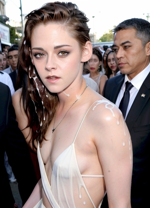 ( skinny slut Kristen Stewart 18 years:1.42),
(accurate face, photorealistic face,perfect face,detailed face, beautiful eyes:1.45),
(facial, lot of cum on face, bukkake:1.8),
(wearing ruined elegant dress:1.1),
(on the crowded street, walking:1.2),(crowd:1.7),
dpmg_face_cum_v1,
<lora:bukkake:0.2>,
deviantart,
uncensored,
Photograph,
masterpiece