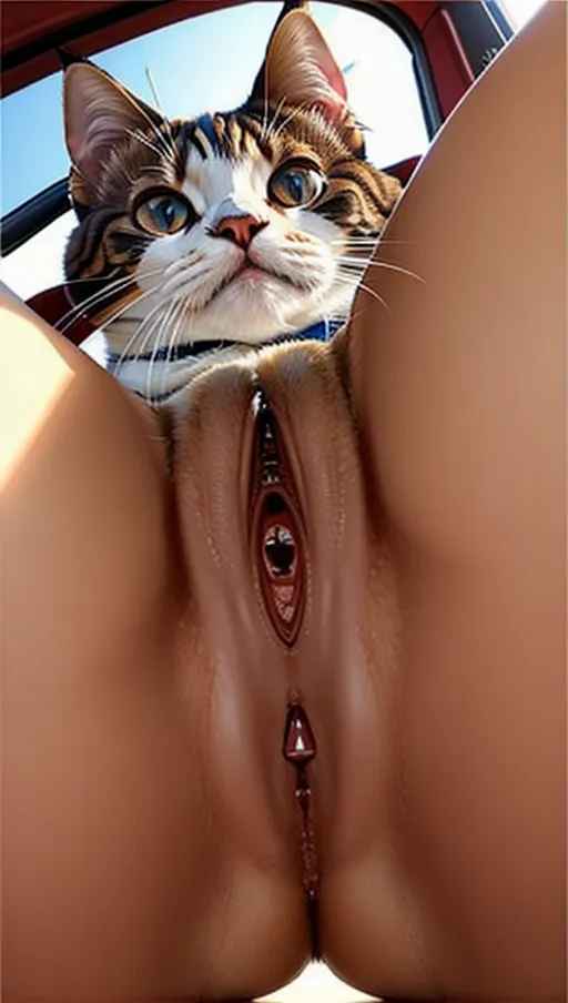 I wanna see a close up of a floppy pussy , heavy pussy lips, highly detailed,