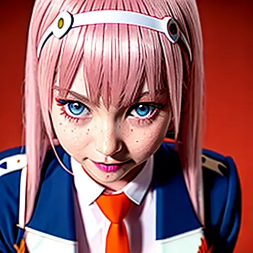 Dopamine Girl Zero Two Darling In The Franxx Darling In The Franxx 1girl Aqua Eyes Arms