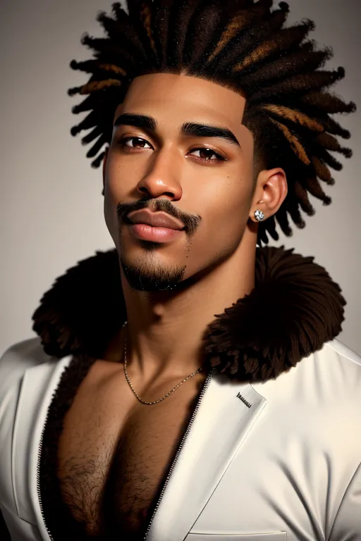 Dopamine Girl 22yr old tall lightskin black guy, curly hair, frosted