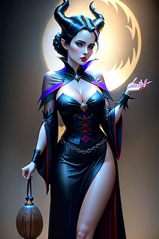 maleficent dressed as a traditional witch