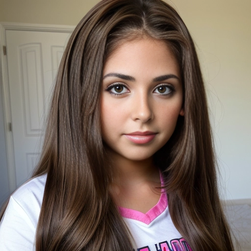 a beautiful young (preteen teenage) girl with long hair ((largest hugest brown eyes:1.2)),
realistic, masterpiece