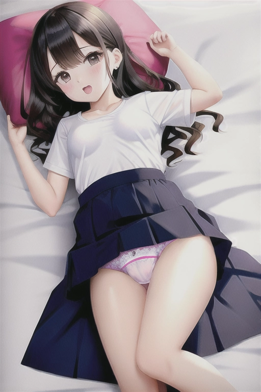 Girl, upshirt, diapered, best quality