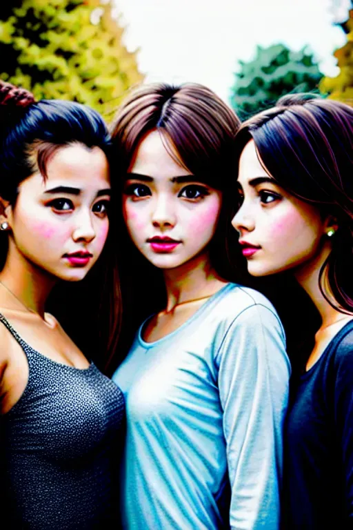 Dopamine Girl 8k High Resolution Of Three Girls Beautiful College