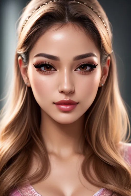 very high detail, most beautiful woman in the world, high quality, long eyelashes, lips parted
