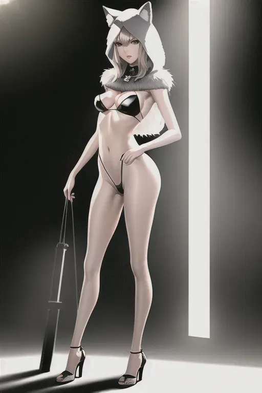 a digital photo of, shy anorexic skinny taylor swift in furry dog costume,long skinny legs, open-toe stripper heels style wedges, long legs, a sexy photoshoot,small breasts,five fingers per hand,medium hair,charming face,beautiful lips,black eyes,curved eyebrows,curved eyelid,textured skin,joyful,unreal engine,editorial,cinematic lighting,8k,professional,photorealistic