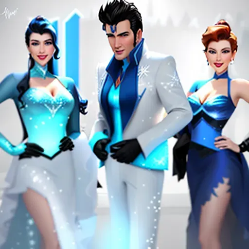 3 figures.
low angle shot,
Anna and Elsa with Elvis at the Welcome to Fabulous Las Vegas sign.
innocent sweet, Anna of Arendelle 37 years old, Nordic, dressed in modest green attire, large natural round blue eyes, long auburn hair, sweet face, warm smile, soft curved eyebrows, smaller modest breasts.
Elvis male 45, white sequin jumpsuit, black pompadour hair, confident smile.
Elsa of Arendelle 40, slightly taller than Anna. dressed in blue.
five fingers per hand, ultra realistic, unreal engine, reduced saturation, adult