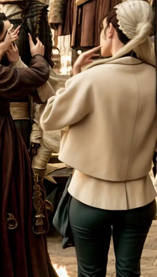 Daenerys Emilia Clarke, 1 girl clothed pants nice small tight ass, Game of thrones