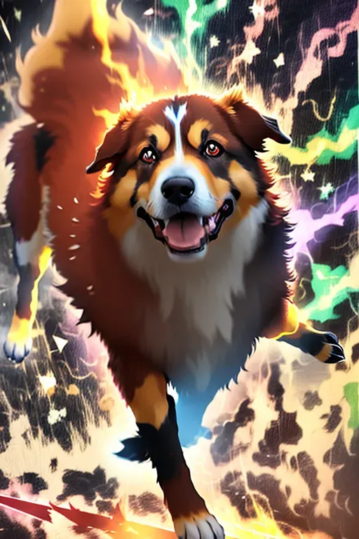 As anime hero dog, super powers