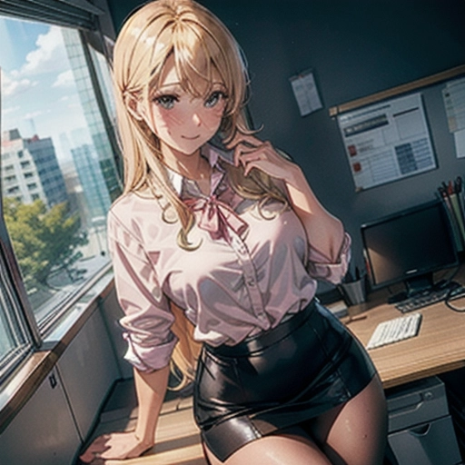 establishing shot, (((loose office attire, pink blouse, cream mini skirt))), slim curvy, eurasian woman, (hyper-realistic face:1.3), 32k uhd --ar 9:16 --stylize 750 --v 6, realistic,((((solo)))), nudity, (((long straight blonde hair))), (small breasts:1), breasts focus, wet skin, lips, perfect-hard-nipples, solo_focus, eye-contact, lifted cream mini skirt uncensored, ((torn office attire)),
background office cubicle, sweaty, (((exhausted))),uncensored,
<lora:dpmg_add_detail:0.5>, (best quality),
beautiful, (((masterpiece))),(high resolution), (uhd), (8k),
sensual shy smile, ahegao,