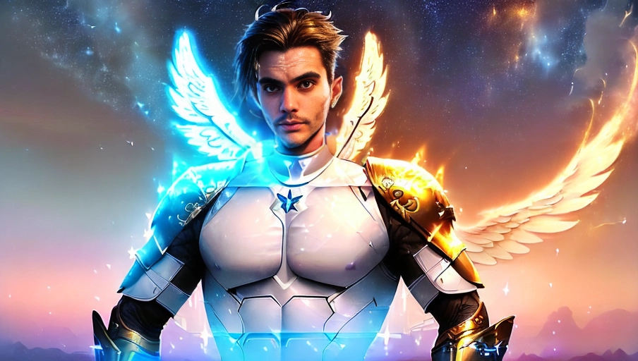 a 64k high detailed photo of body shot of Male
(((Covered with battle Gear)))
((Has battle Gear))
(Military)
Ultra Detailed
Best Quality
Most Detailed
((Angel
Wings))
Angelic
Lighting
Love
Hope
Magic casting
Crown
Smiling
King
happy
Glory
Warrior
Angels
Angelics
Positivity
Happiness
ecstasy
enraptured
sweaty
saving
God
Royalty
Morality
Goodness
True Good
Power
Force
Authority
Ethical
Saviour
orgasm face
Halo
short Hair
Always and Forever Sentimental
in heat
hot ultra
hot
best
best lighting
tantric
Neutral
Brilliant
Logical
Compassionate
Perfect
Perfection
Exciting
Integrity
Winged
Courage
Purity
Harmony
Beauty mark on upper lip
(((Male)))
Ethereal Lighting
Celestial Lighting
(((With battle gear)))
((In uniform))
(((God Technology)))
((God Magic))
((God Tech))
with items of power
((Shor Hair Cut))
Highly Detailed
Battle
Gods
Fighting
War
((((Cinematic))))
Clothed
Military
Uniform
(((God Weapons)))
(War in Heaven)
((Angels))
((Angel Wings))
(((Angelic Powers)))
(((God Powers)))
Heavenly Themes
Good
Moral
Ethical
((((God Saving))))
(((God Technology)))
Celestial Themes
Ethereal Themes
Battle in Heaven
Strategy
What else need be written here
Gods fighting
((((Beautiful Cinematography))))
((Battle Scenes))
((((God Saved))))
((((Magic))))
(((Magic Casting)))
((Magicka))
(Magical)
(fight)
(VS)
(((Spiritual Conflict)))
((((Gods))))
((((Angels))))
(((Masculine)))
((((Male))))
