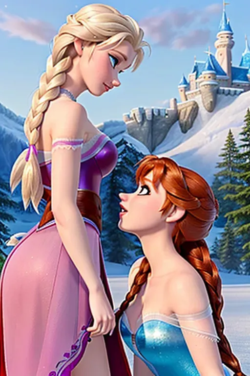 Dopamine Girl A High Quality Erotic Hyper Realistic Photo Of Elsa And