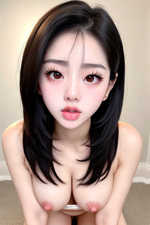 dpmg_face_cum_v1, dpmg_asian_aesthetic_v1, dpmg_awaitingtongue_v1, best quality, korean, nude, skinny, cum on face, legs spread, pussy, ultra-hd, 8k resolution