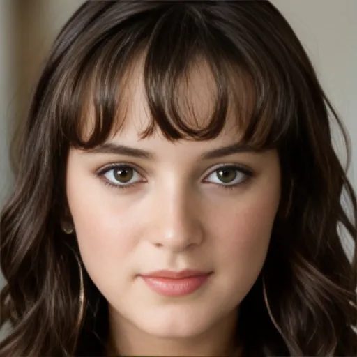Headshot closeup, stunning gorgeous preteen, large wide huge eyes, wavy hair