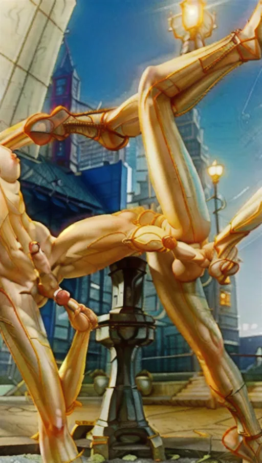 <lora:futanari_v1:1>, Naked masturbation full body photo shoot,<lora:dpmg_add_detail:1>intricately-detailed body and face fuanari masturbating hard penis outside downtown with a group of women watching
