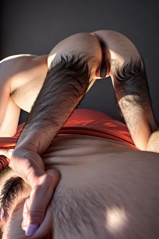 photo realistic, high focus, high detailed, black pubic hair, hairy legs, hairy arms, hairy buttocks