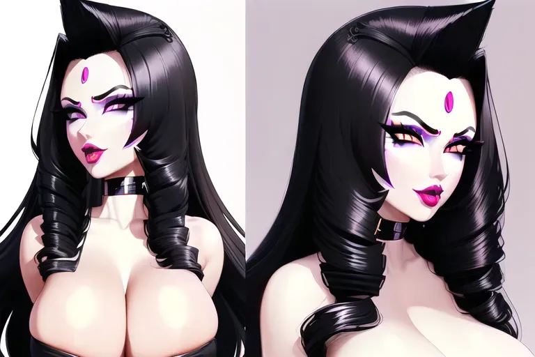 Money,more money,a girl, (((black hair goth bimbo bitch))),Wavy,long layered hush cat hair, ((((black hair)))), ((((detailed ultra gorgeous perfect facelift features)))), ((((ultra detailed features of gorgeous perfect facelift)))), (((beautiful silicone lips))),