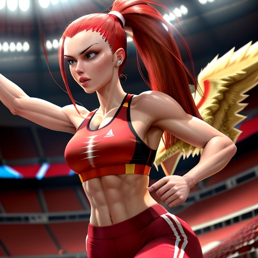 Blaziken in sports bra