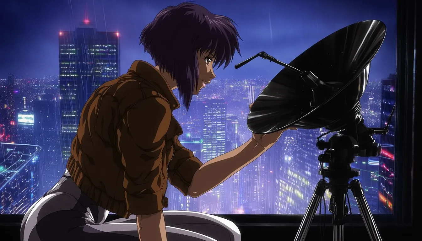 @shirou masamune, @cinematicsoftanime, ource_anime, Ghost in the Shell (1995), score_7, score_8, consistent anatomy, {0.70::(dynamic action) | 0.20::(tranquil moment) | 0.15::(meditative mood) | 0.35 :: (paranoid spy mission)}, blurred background, depth of field, erotic tension, (adult magazine spread):1.8, two pages, hentai,
{frontal | ultra dynamic angle | in three fourths | from below | from behind, looking back | {from behind):0.05 | from above | dutch angle | extra close up | from side | side view | undershot | top view | overhead view}, 1995 anime shot, 8K. cinematic shot, vivid colours, depth of field, HDR, highest quality, expert shading, natural anatomy, realistic body,
masterpiece, best quality, (nsfw):1.6, ${core}, ${action_scene}, ${render}, anime action illustration, clear anatomy, elegant natural detailed hands, anatomically correct, each hand has exactly 5 fingers. The subject performs the stated action. One camera view, one setting, one primary vehicle or prop at most.
PROTAGONIST: Young girl Motoko Kusanagi (Ghost in the Shell), very detailed face, facial features emphasized to create a realistic look,
${outfit}, ${figure}, ${skin_hair}, ${eyes}.
${outfit=!{
cybernetically augmented body, {full body thick armor|sleek matte-black tactical armor|reflective chrome-plated bodysuit with large boob window exposing deep cleavage|matte carbon-fiber combat suit|glossy synthetic-leather bodysuit | bare body with edges of augmentation plates located symmetrically in the body}, covered legs, 0.75:: ({form-fitting armored leggings|segmented plated leggings|smooth compression leggings | 0.05::(very loose cute pajamas over naked body) | 0.05::(expensive lace lingerie with stockings exposing bare body, with perfect nipples and tiny vulva) | 0.05::(shibari-style cables on naked body, sagging breasts with perfect nipples, small trimmed patch of dark-violet pubic hair and tiny vulva) | 0.05::(transparent sheer gauze nightgown exposing naked body, contours of breasts with perfect nipples and dark-violet patch of pubic hair) | 0.05::(light petticoat with frills exposing contours of her bare body, with sagging breasts with perfect nipples and tiny vulva) | 0.05::(tactical tight corsette with deep cleavage and open bare hips) | 0.05::(fully naked body with sagging medium breasts, perfect nipples, hairless virgin vulva, thick dog collar on her neck connected to handcuffs and ankle cuffs by strong chains)})
}},
${figure=!{super feminine fit body with long legs, thin waist and wide hips, emphasizing body shape}},
${skin_hair=!{porcelain skin, fair skin, {dark purple | deep violet | charcoal-purple | dark black } bobbed hair {(around her face):0.85 | (floating in the air):0.15 | (blown by strong wind): 0.10 }},
${eyes=!{expressive light purple regular-looking eyes, very detailed face with expert shading}},
###
masterpiece, nsfw,
${core}, ${world}, ${finish}, anime action illustration, clear anatomy, natural hands. The protagonist performs the stated action and is physically connected to the specified vehicle, item or object. One continuous scene and one camera view.
###
${core=!{1girl, adult, solo, full body, action in progress}},
${finish=!{
0.75::clear readable action, simple controlled background, strong subject-environment interaction
|0.25::{1-2$$subtle motion blur|light environmental particles|clear directional lighting}
}},
${world=!{
0.85::sprinting across a rain-soaked rooftop between neon-lit skyscrapers, one hand steadying against a satellite dish, thermoptic-camouflage shimmer at the edges, blue-hour cyberpunk skyline
|0.85::seated in the passenger cabin of one autonomous think-tank vehicle, both hands resting on a data terminal, driving through an elevated highway above a dense megacity, overcast afternoon
|0.80::crouched behind one ventilation unit on a corporate tower rooftop, one hand against the cold metal, tracking a target through the haze below, dusk neon glow
|0.80::wading through knee-deep water in a flooded underground server vault, one hand trailing along a cable conduit, flickering emergency lights, tense blue shadows
|0.75::climbing a maintenance ladder inside a colossal offshore data-fortress, one hand gripping a rung, distant tanker lights on the horizon, cold gray dawn
|0.75::interfacing with an exposed neural jack panel in a derelict factory, one hand steadying the cable, sparks drifting in still air, industrial twilight
|0.70::standing at the edge of a shattered glass skywalk after an explosion, one hand bracing against a twisted railing, smoke curling upward, harsh afternoon sun
|0.70::running with all speed, pursuing a fleeing cyborg informant through a crowded night market alley, one arm extended forward, lantern light and steam from food stalls, warm humid evening
|0.65::infiltrating a corporate server room through a narrow ceiling duct, both hands gripping the frame, cold cyan terminal glow below, silent tension
|0.60::confronting a hacked puppet operative in an abandoned subway tunnel, one hand raised in a defensive stance, flickering fluorescent tubes, damp concrete
|0.55::descending through misty harbor fog on a patrol boat, one hand on the boat's railing, distant tanker horns, pale blue morning light
|0.30::sitting cross-legged on a tatami floor in a small vintage-futuristic apartment, one hand cradling a warm ceramic cup, holographic display glowing softly beside an old wooden shelf, quiet evening lamplight
|0.28::diving slowly toward the sunken ruins at the bottom of a city lake, one hand reaching toward a submerged neon sign, sunlight fracturing into caustic ripples above, serene silence
|0.25::standing on a quiet apartment balcony overlooking a rain-washed megacity at dawn, one hand resting on the railing, soft gray morning light, distant hum of traffic below
|0.22::seated at a narrow counter inside a packed izakaya, one hand around a small ceramic cup, steam rising from grilled skewers, warm lantern light, quiet chatter around her
|0.20::walking through a narrow candlelit shrine alley between tall apartment blocks, one hand brushing a paper lantern, soft rain, reflective wet stone path
|0.18::resting on a rooftop garden ledge above the city at night, one hand holding a small potted plant, distant skyline lights blurred in humid air, calm stillness
|0.15::browsing a cluttered secondhand cybernetics shop, one hand examining an old mechanical arm on a shelf, dusty warm lamplight, quiet late afternoon
|0.85::running along the top of an elevated monorail track through a dense neon district, one hand skimming a passing cable line, thermoptic shimmer trailing behind, rain-streaked night lights
0.85::breaching through a shattered office window mid-leap toward an adjacent tower, one arm shielding the face, shards of glass suspended in the air, harsh midday sun
0.80::standing motionless on a rooftop antenna array during a citywide surveillance sweep, one hand pressed to a temple-mounted receiver, distant drones sweeping searchlights, deep blue dusk
0.80::wading through a submerged data-archive chamber, one hand brushing a drowned server rack, murky green light filtering from cracked skylights above, eerie silence
0.75::gripping the outer hull of a moving armored transport truck, boots braced against a raised seam, wind tearing at a long coat, dusty highway overpass at dawn
0.75::kneeling beside a fallen tachikoma-like spider tank, one hand resting on its cracked optical sensor, sparks fading, smoke drifting across a rubble-strewn street
0.70::slipping through a maintenance grate into a flooded sewer tunnel beneath the city, one hand trailing along the curved wall, dim emergency lighting reflected in the water
0.70::perched on a crane arm high above a shipping yard, one hand steadying against the cable, cargo containers stacked below, cold industrial sunrise
0.65::interrogating a captured cyberbrain-hacked puppet in a bare concrete holding cell, one hand hovering near the informant's neck jack, single hanging bulb, oppressive stillness
0.65::sprinting through a driving rainstorm across a rooftop helipad as a transport VTOL lifts off, one arm raised against the wind, blinding runway lights
0.60::climbing through the twisted wreckage of a downed cyborg mech in an abandoned factory floor, one hand gripping an exposed strut, shafts of dusty light through a broken roof
0.60::standing before a wall of humming cooling towers at a black-site data facility, one hand resting on a control railing, low mechanical hum, cold fluorescent light
0.55::riding on the exterior ladder of a moving elevated train through a foggy industrial district, one hand locked around a rail, distant chimneys venting steam
0.50::confronting a rogue AI's holographic avatar projected above a shattered fountain plaza, one hand raised toward the flickering light, abandoned civic square at twilight
0.30::sitting at a low kotatsu table in a small tatami-floored apartment, one hand resting on a worn photograph, a vintage radio playing softly beside a sleek terminal, warm lamplight
0.28::floating motionless at the bottom of a still city reservoir, one hand drifting near a rusted ladder, sunlight fracturing into slow caustic patterns above, profound quiet
0.26::standing at a ferry railing crossing the harbor at dusk, one hand holding a paper cup of tea, gulls circling, soft orange reflections on calm water
0.24::seated on a narrow stool inside a steam-filled ramen stall beneath an overpass, one hand around a chipped bowl, strings of bare bulbs overhead, quiet evening bustle
0.22::walking beneath rows of wet paper lanterns in an old quarter alley, one hand grazing a wooden shopfront, gentle rain, warm scattered light
0.20::tending a small rooftop herb garden at sunrise, one hand cupping a leaf, the sprawling megacity waking up in soft haze below
0.18::browsing shelves of obsolete mechanical parts in a quiet back-alley repair shop, one hand turning over an old actuator, dusty afternoon light through a grimy window
0.15::resting against a temple gate at the city's edge, one hand tracing carved stone, cherry blossoms drifting past in a rare still moment
}}